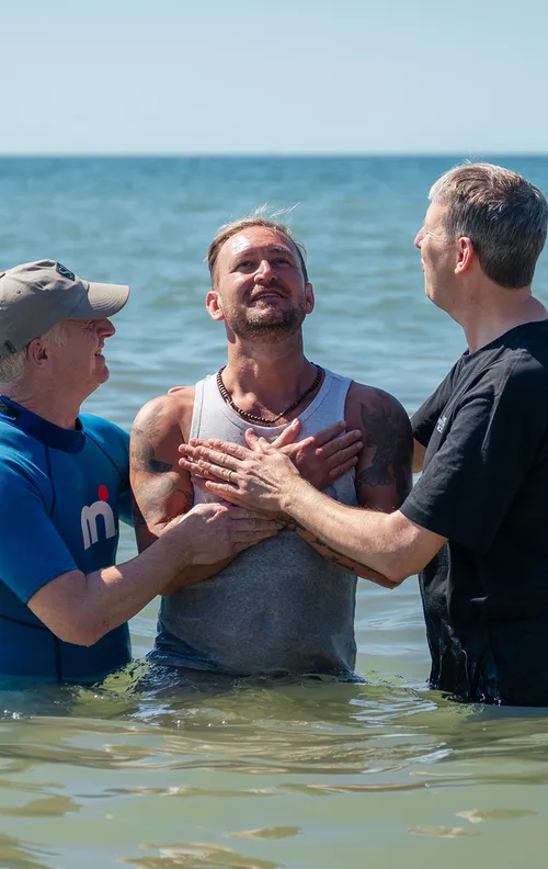 Baptisms in the sea cover